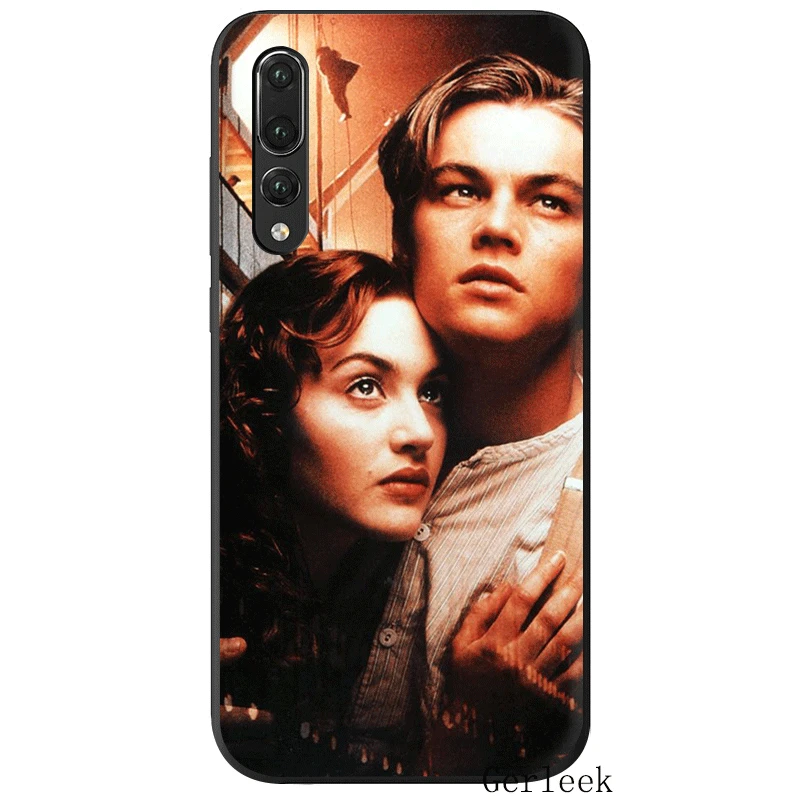 Черный мягкий Уретановый Термопластик (tpu) фильм Титаник чехол для Huawei P8 P9 P10 Lite P20