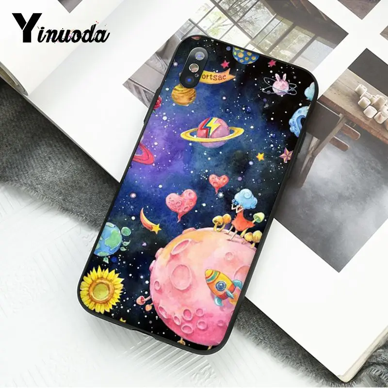 Космос астронавт Луна Вселенная лисы телефонный чехол для iphone 12 11 Pro Max 8 7 6 6S Plus X XS