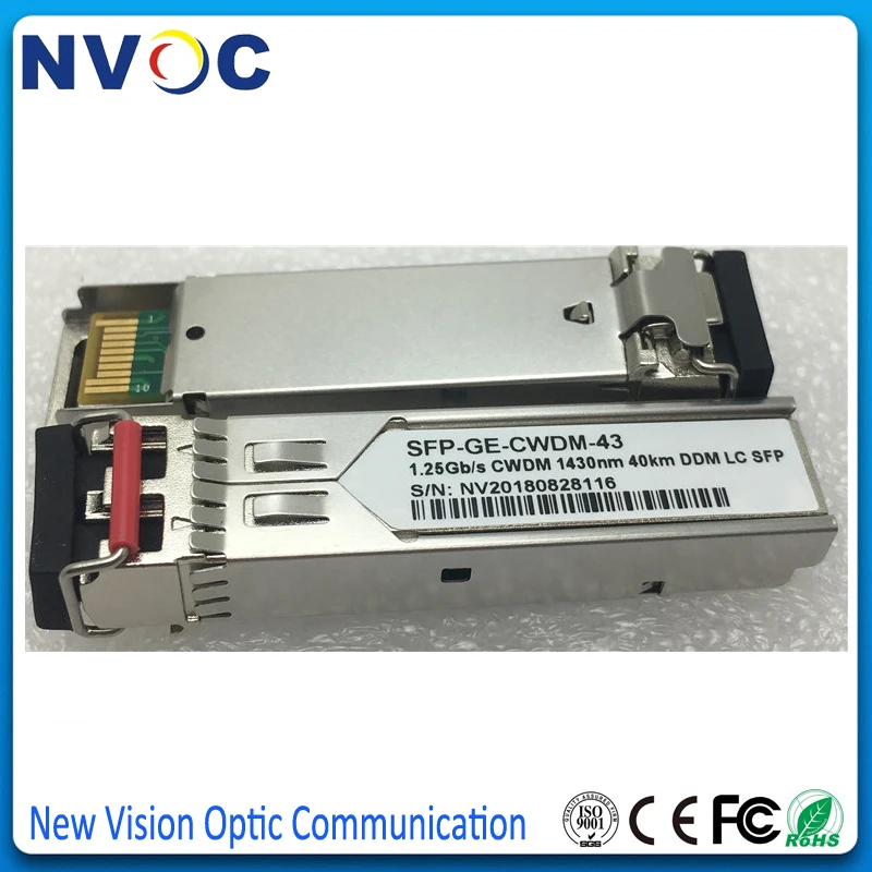 1 25G 1430nm 40km 1270-1610nm двойной волоконный LC CWDM SFP модуль приемопередатчика с функцией DOM