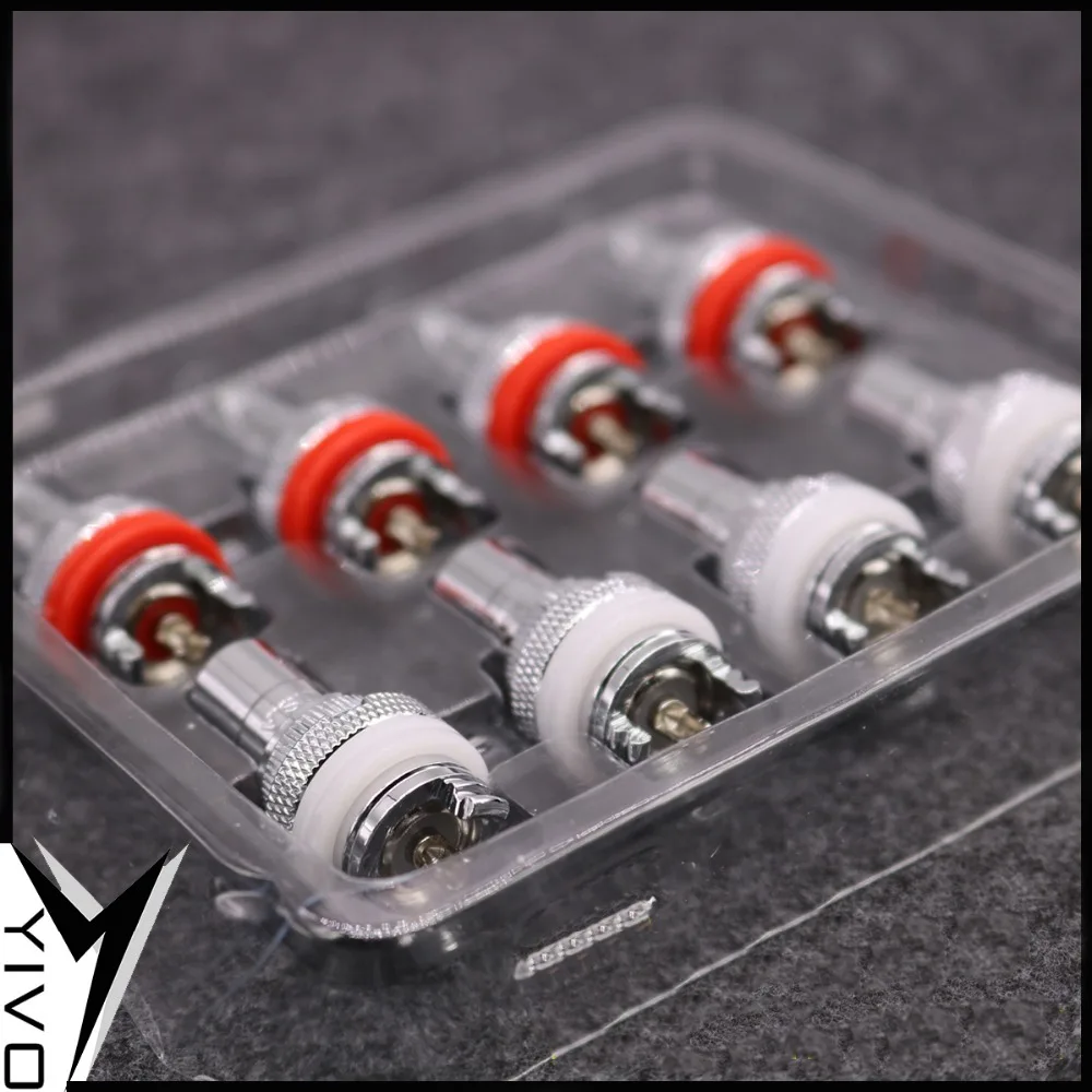 8 шт. YIVO Hi-end HIFI XSSH латунь медь родий посеребренный гнездовой RCA разъем мм