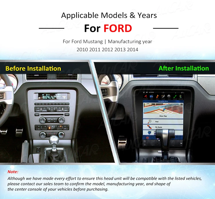Tesla Android 8.1DIN 12," Автомобильный Радио gps навигатор для Ford Mustang 2010 2011 2012 2013 мультимедиа авторадио стерео плеер