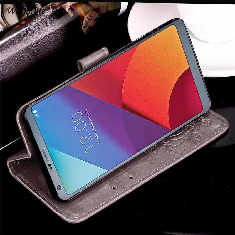 WolfRule для крышки LG V30 Чехол Флип PU силиконовый держатель карт кошелек бампер