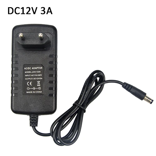 Светодиодная лента RGB 5050 SMD 5 м в рулоне 300 светодиодов 12 В 3 А блок питания адаптер с