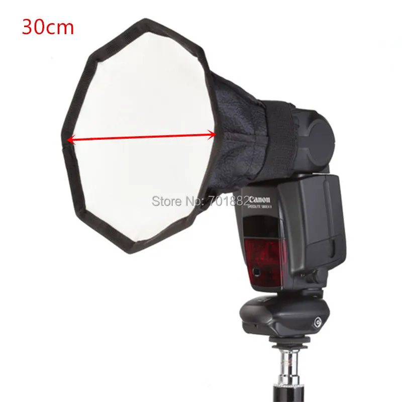 Jadkinsta 30 см Octagon Рассеиватели для вспышки Canon Speedlite Аксессуары фотостудии софтбокс 8