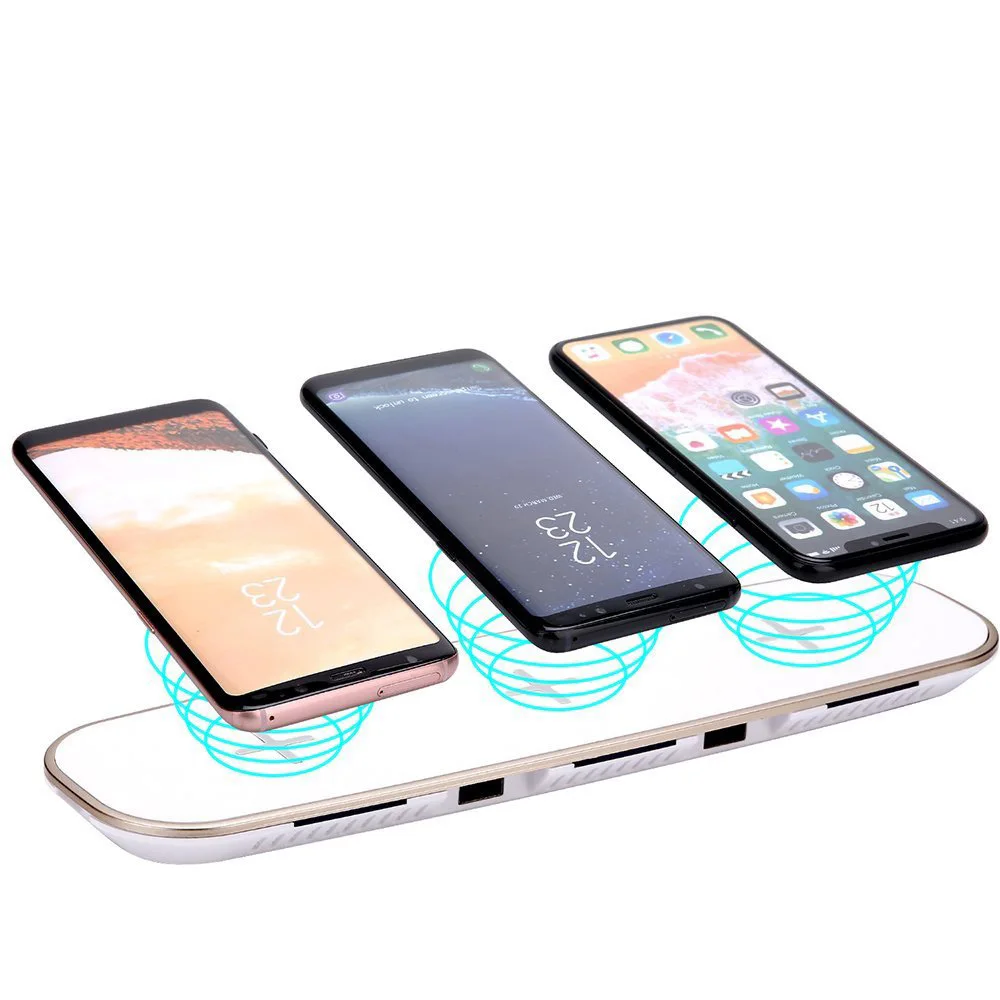 Qi Беспроводной Зарядное устройство для huawei P30 Pro samsung Galaxy S10 плюс Быстрая зарядка USB