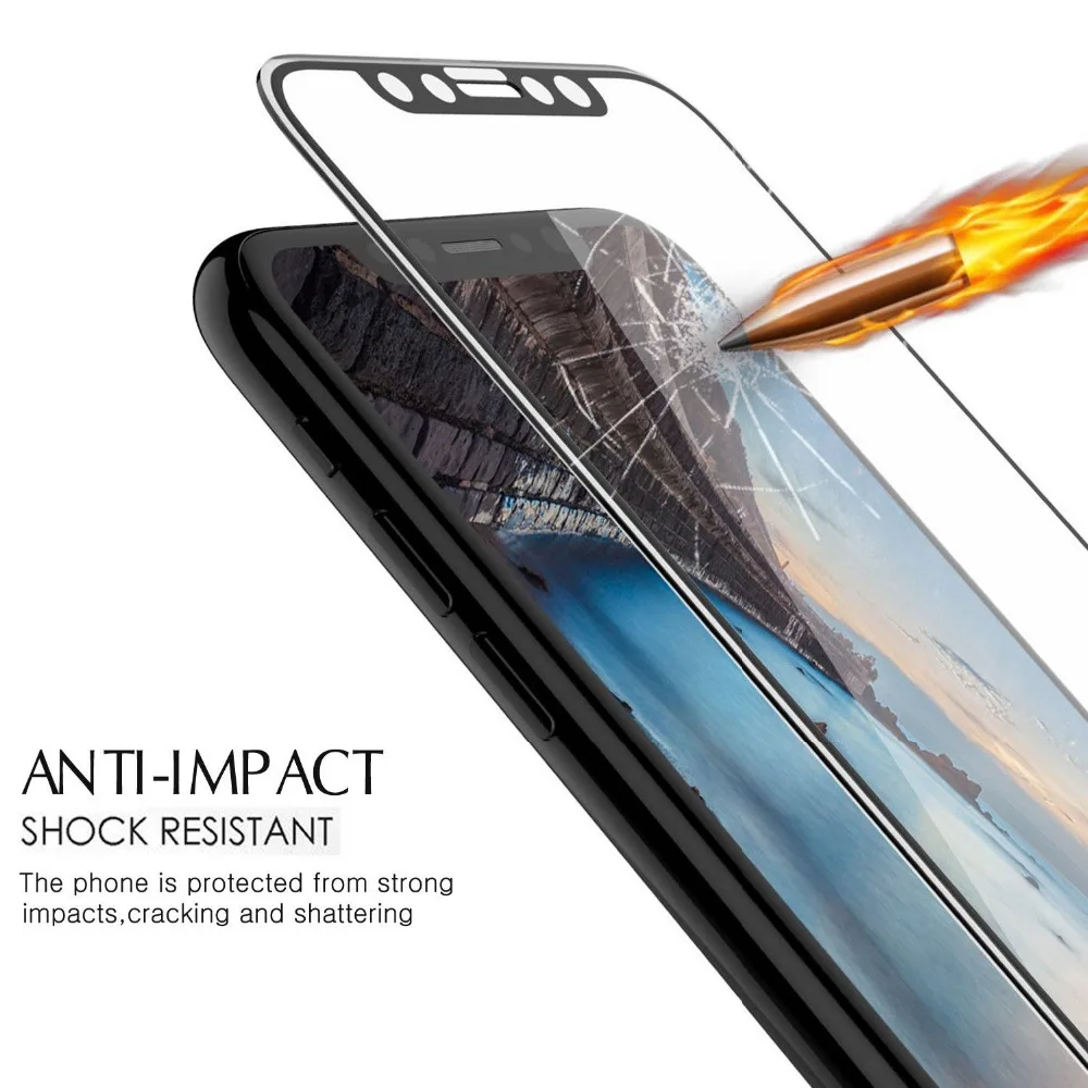 HOPCHAM закаленное стекло для iPhone 6 6s 7 8 с полным покрытием 9H изогнутая мягкая пленка