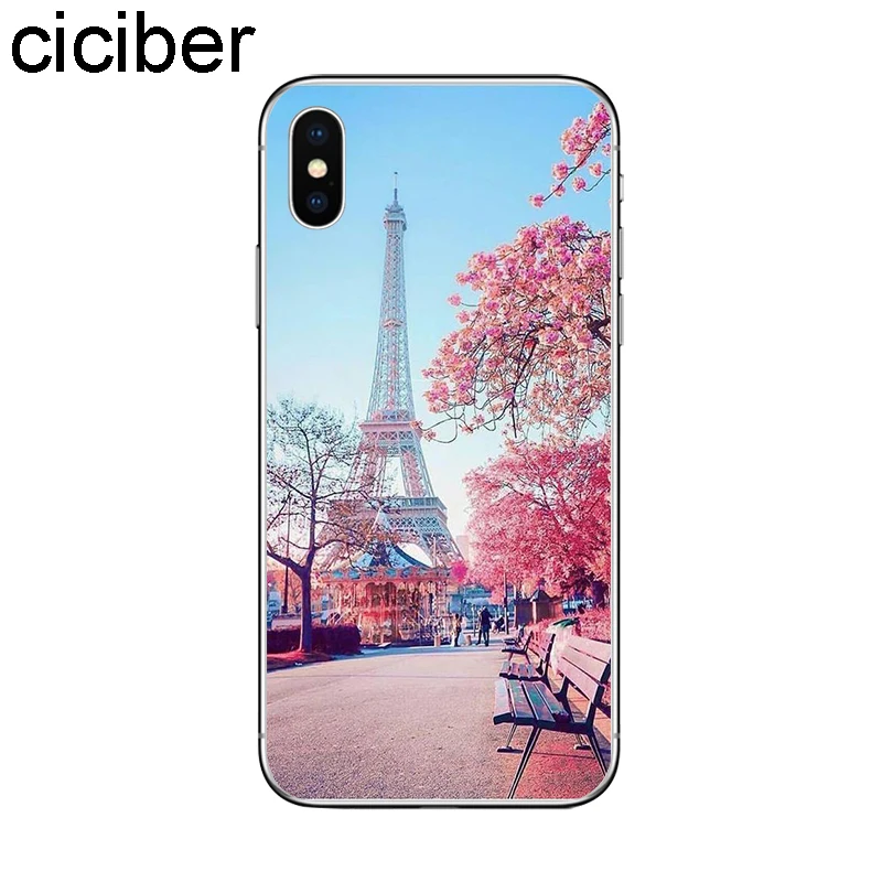 Ciciber Париж Эйфелева башня чехол для iPhone 7 Чехол 8 6S Plus X XR XS Max телефона iphone 11 Pro 5 5S SE