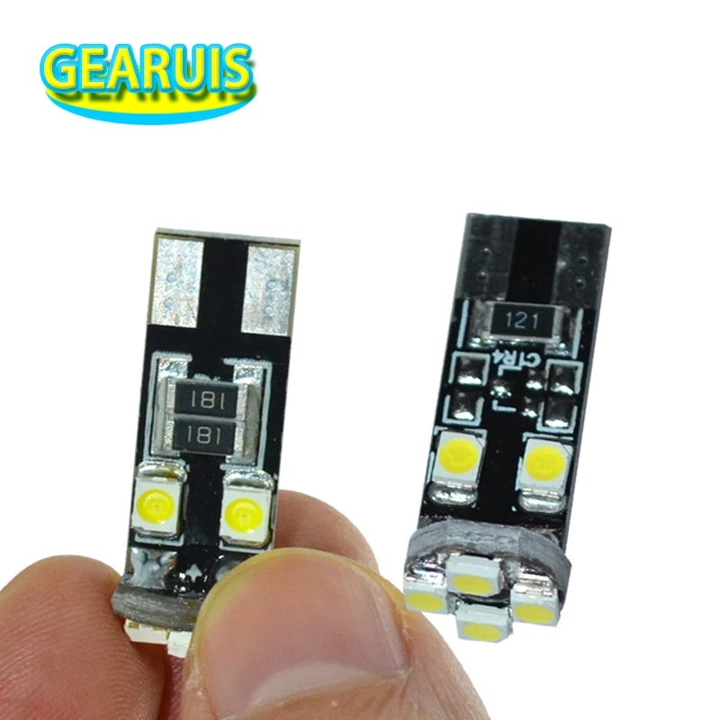 100 шт. автомобильный Canbus T10 W5W 8 SMD 1210 3528 Светодиодный pcb без ошибок автоматический