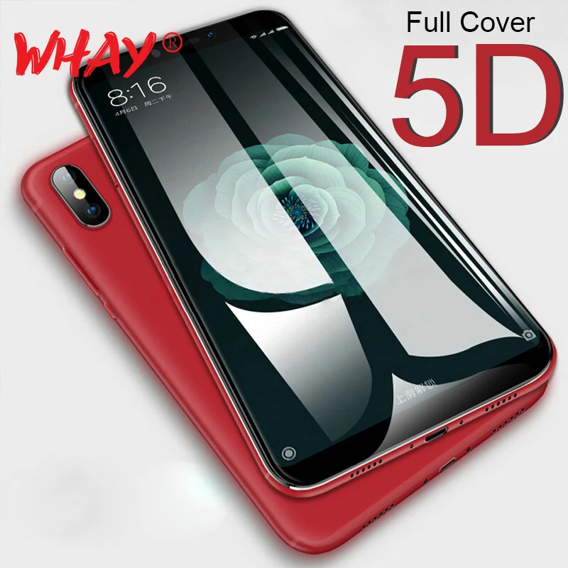 5D стекло для Xiaomi Redmi Note 8 7 5 6 Pro закаленное Mi 9 A1 Mi8 lite Plus защита экрана|Защитные