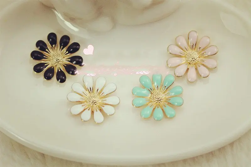 Новый 50 шт. капли масла Core цветок DIY Jewelry браслет Цепочки и ожерелья подвеска