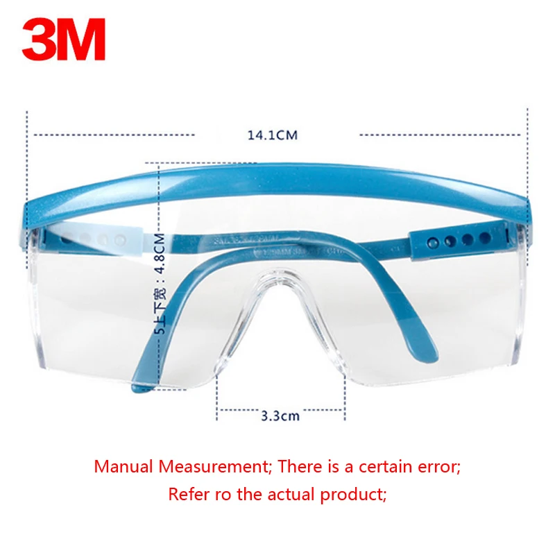 3M 1711AF Safety Glasses Goggles Anti-wind Anti sand Fog Dust Resistant Transparent protective eyewear | Безопасность и защита