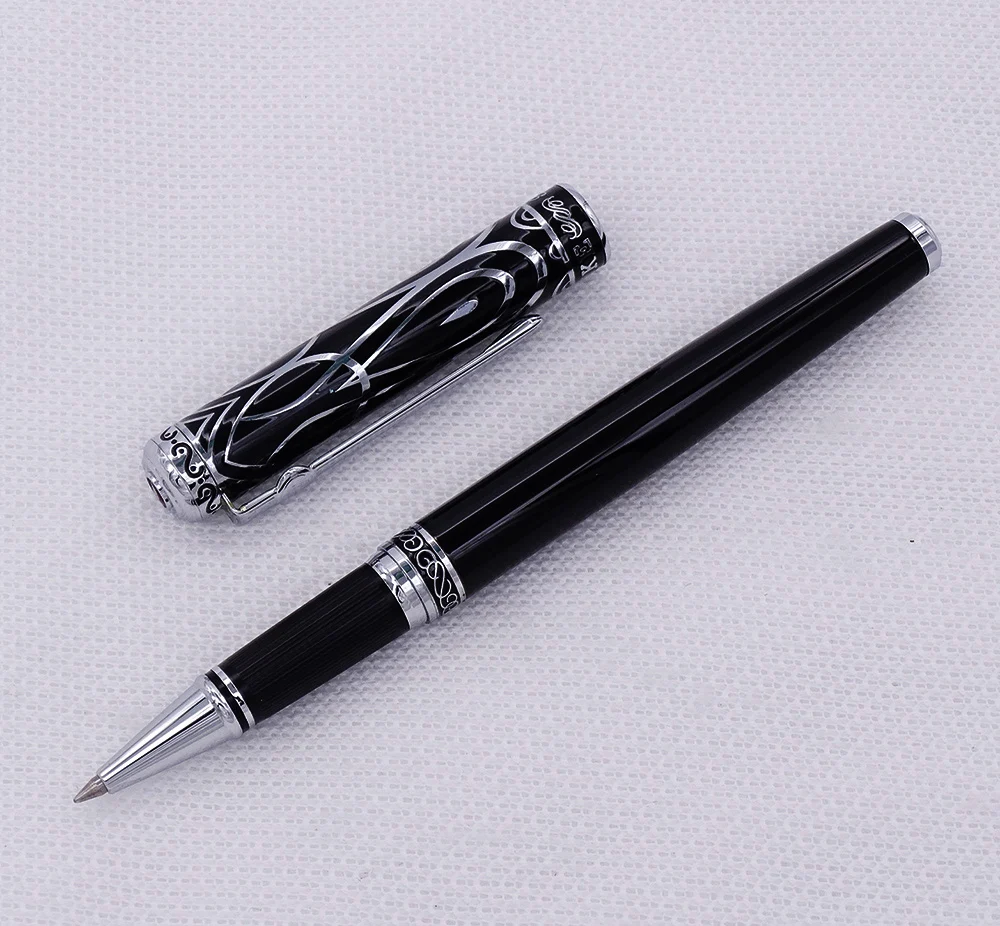 Duke Noble Ruby Matel Roller Pen with Smooth Refill Sweet Heart Pattern Cap Ink Business Office Home and School Supplies | Канцтовары