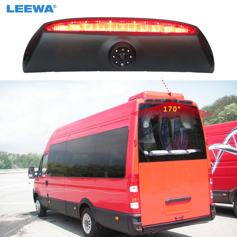 Автомобильный стоп-сигнал LEEWA IR с 6 светодиодный камера заднего вида для IVECO Daily 4 Gen