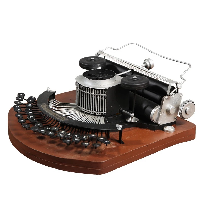 Ретро модель пишущей машинки старомодные ремесла предметы интерьера кофейни
