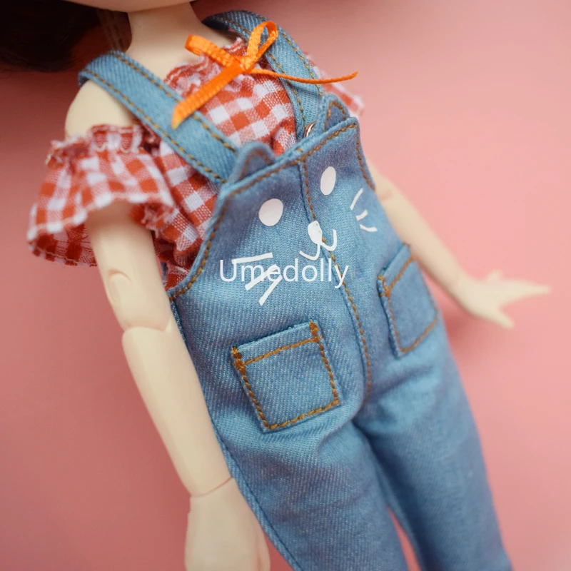 Комбинезон для кукол с милым рисунком кота 1 шт. 1/6 комбинезон Blyth Azone кукла licca