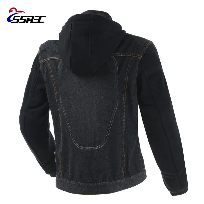 Мужская ветрозащитная джинсовая куртка мотоциклетная с защитой верхняя одежда