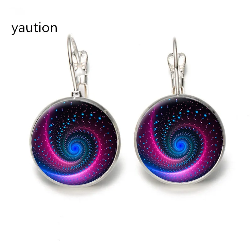 Лидер продаж! Модные Винтажные серьги 2017 с изображением галактики земли