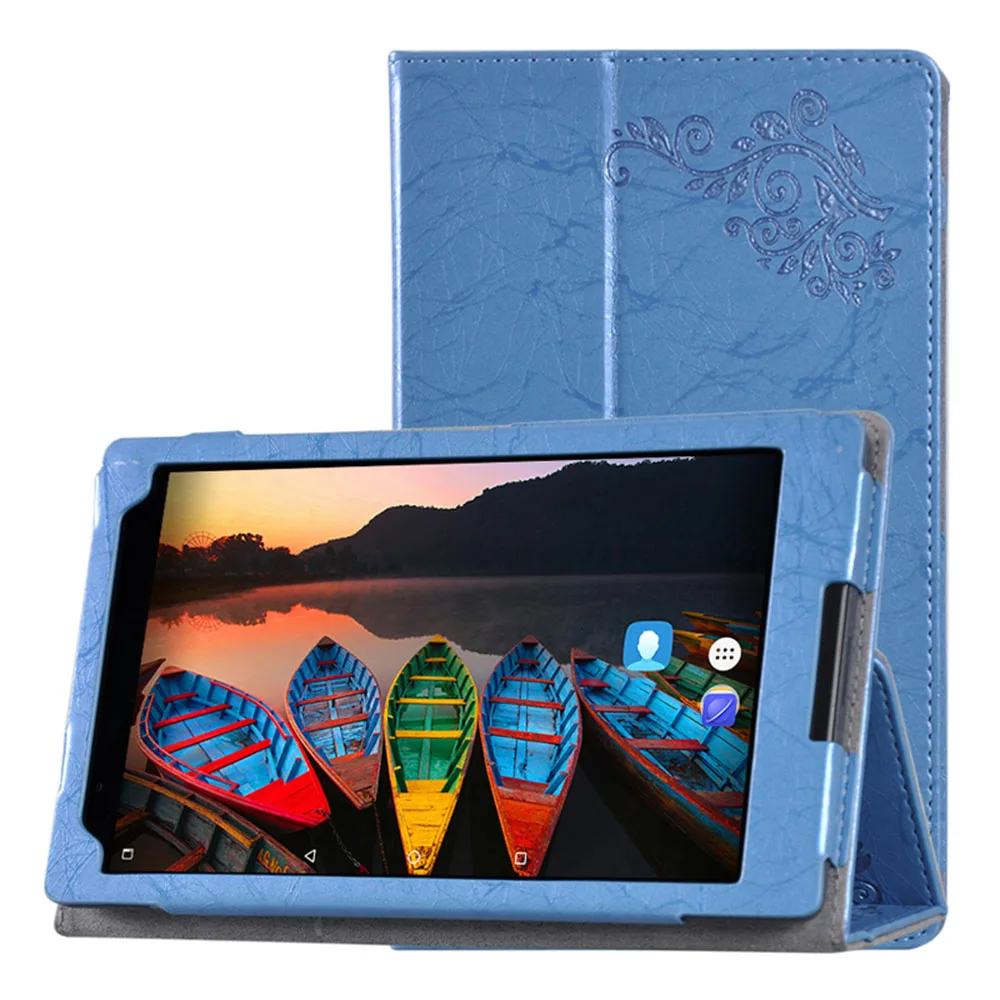 Чехол для Lenovo TAB4 8 Plus с принтом из искусственной кожи флип-кейс TAB 4 TB-8704N TB-8704F чехол