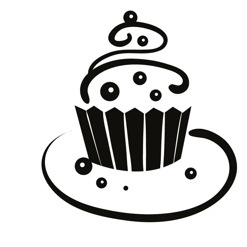 Новинка Kichen Настенный декор настенная наклейка Виниловая для кексов украшение