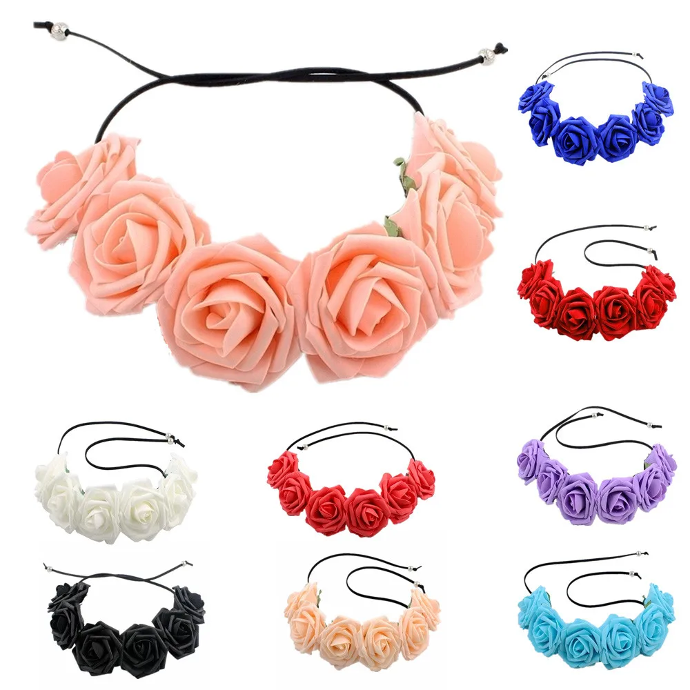 Головная повязка для Beatuiful девушки шпильки волос женский цветок ручной работы