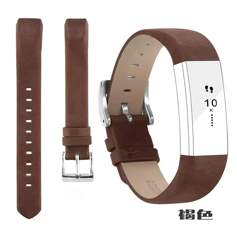 6 Браслет из натуральной кожи ремешок из искусственной кожи Для Fitbit Alta hr/Alta фитнес-трекер ремешки для часов Замена высокого качества - Цвет: 6