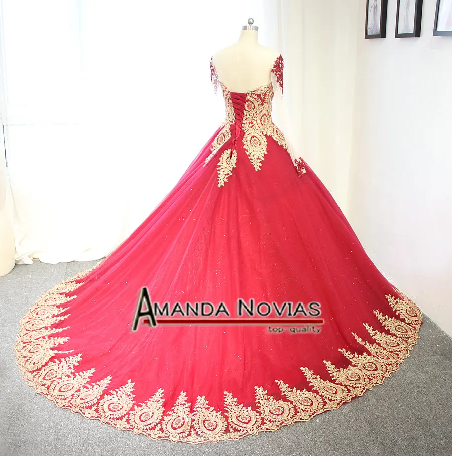 Арабское роскошное блестящее свадебное платье винно красного цвета с