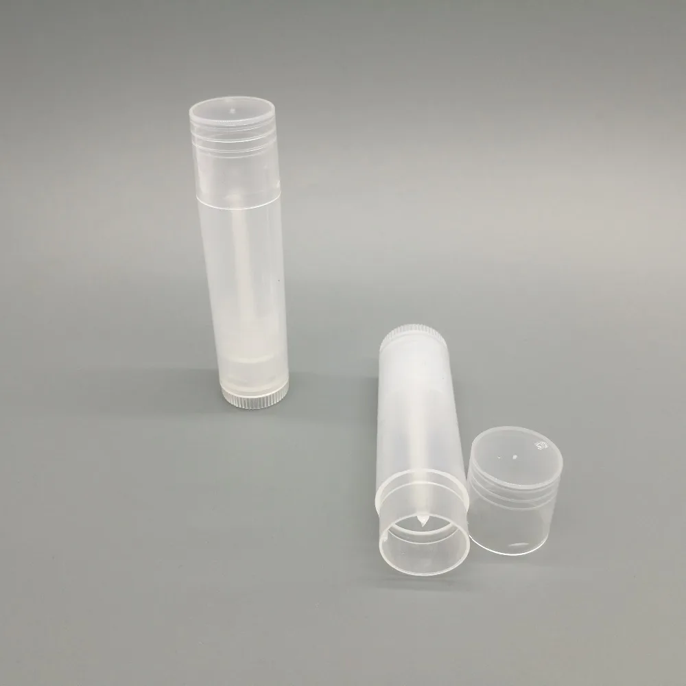 Freeship 6pcs/lot 5g 5ml cosmetic empty Plastic PP round chapstick lip gloss lipstick balm tube with lids container | Красота и