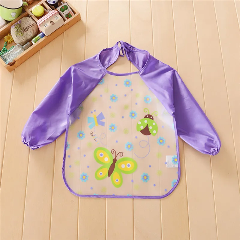 Новинка детский нагрудник Детский водонепроницаемый с длинным рукавом