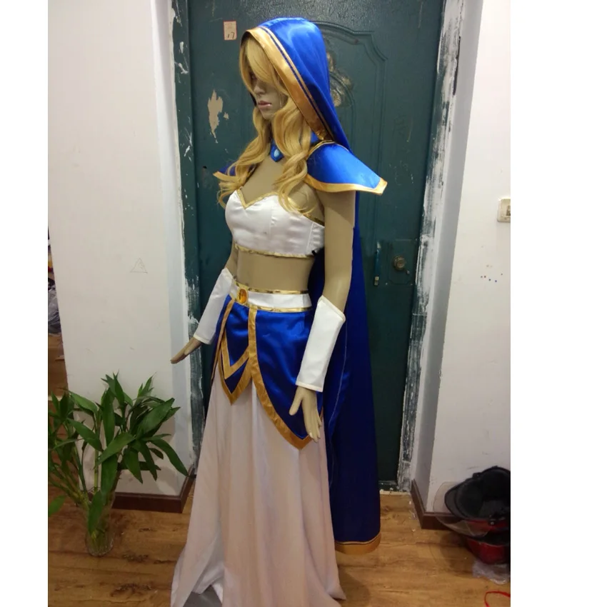 DOTA 2 Хрустальная Девичья CM Rylai Crestfall Косплей Костюм Аниме на заказ униформа |