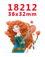PR-18212 Принадлежности для рукоделия с изображением героев мультфильмов плоские с обратной стороны плоские смолы 30 штук. PR-17991-18249 - Цвет: PR-18212