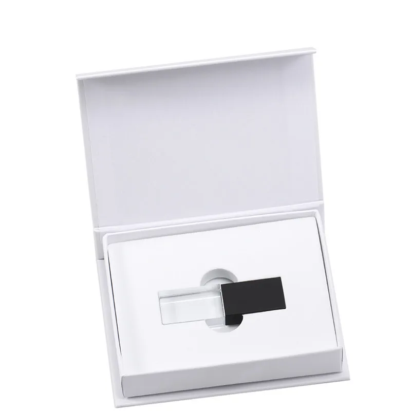 black box JASTER USB 2,0 изготовленный на заказ логотип кристалл памяти флэш-накопитель с подарочной коробкой 4 ГБ 8 ГБ 16 ГБ 32 ГБ 64 ГБ свадебные подарки(10 шт., Пользовательский логотип - Цвет: black box
