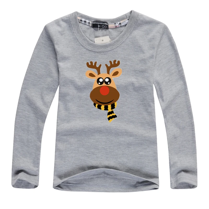 Рождественские футболки для мальчиков и девочек от 1 года до 8 лет Рождественская