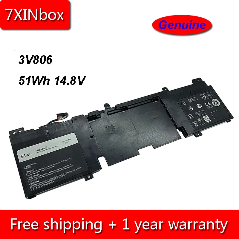 7XINbox 51Wh 14 8 V подлинный 3V806 62N2T N1WM4 Аккумулятор для ноутбука Dell Alienware ECHO 13 QHD