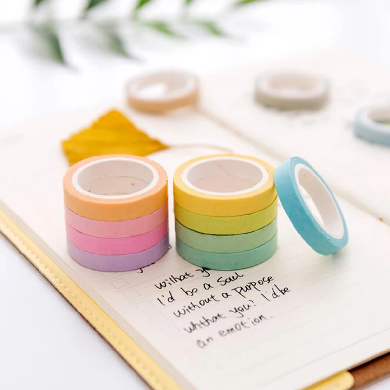 3 шт. милые Карамельный цвет и бумажная лента Kawaii DIY ручной учетной записи