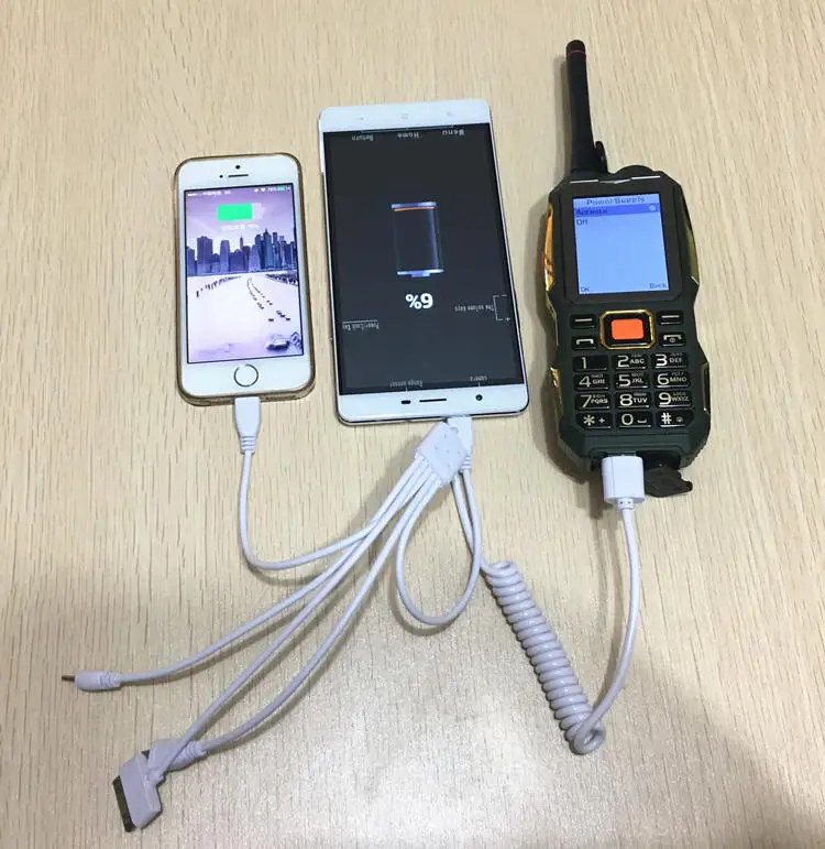 Рация gsm телефоны power bank беспроводной мобильный телефон с радио Прочный