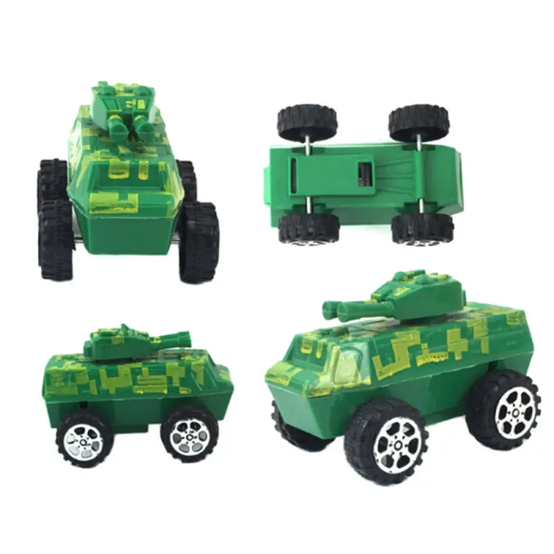 Plastic Army Green Tank Model Miniature Toy Hobbies Kids Educational Gift |