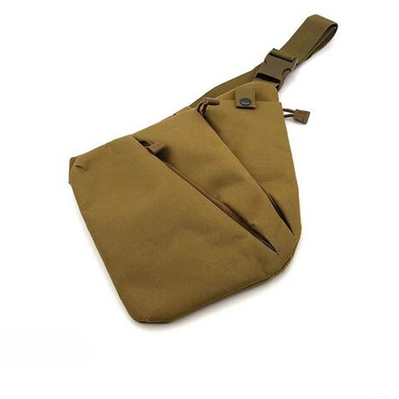 

Left / Right Concealed Hunting Tactical Gun Holster Nylon Pouch Anti-theft Shoulder Chest Bag Men's Sport Bag 5 Colors