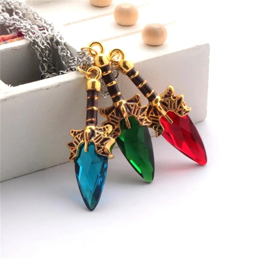 3 вида цветов игра DOTA 2 ожерелье модель оружия кулон аганим скипетр ювелирные