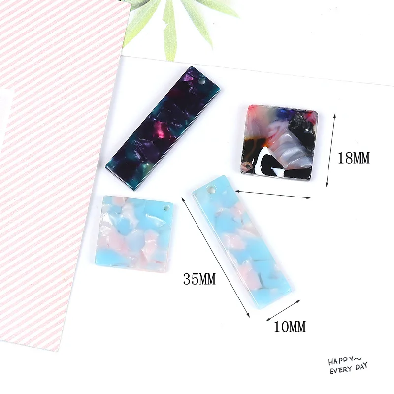 Серьги аксессуары для серег SEA MEW 20 шт. разноцветные коннекторы с подвеской