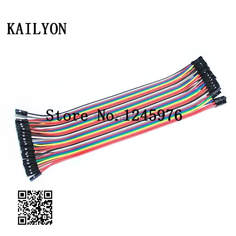 Dupont line 10 шт см 20 30 Женский Соединительный провод кабель для Arduino 1 лот/40 Pin