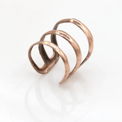 rose gold Qingwen серьга уникальное Новое серебро сплав филиал трагус Сережки для пирсинга для женщин без необходимости прокола клипсы - Окраска металла: rose gold
