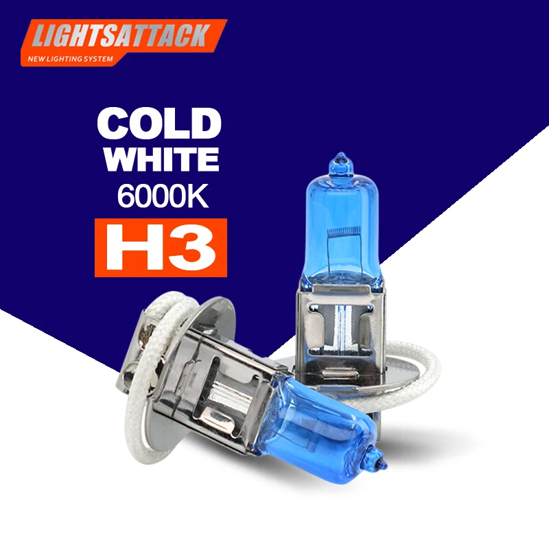 

PEGASUS Car Halogen Headligh H3 1500lm Auto Bulb Headlamp 6000K