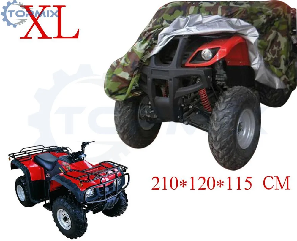 M/L/XL/XXL/XXXL 190T Camo ATV Quad Bike Cover Waterproof Dustproof Anti-UV for Yamaha Raptor Grizzly Bruin Kodiak Big Bear | Автомобили и