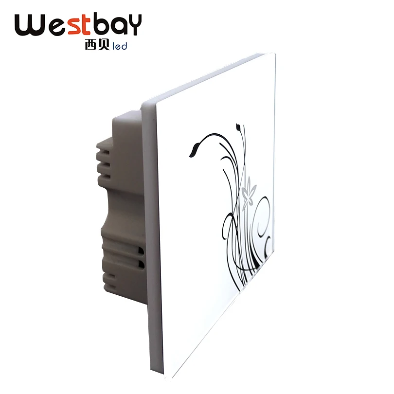 Westbay стеклянная панель сенсорный выключатель AC100 250V для дома светодиодный