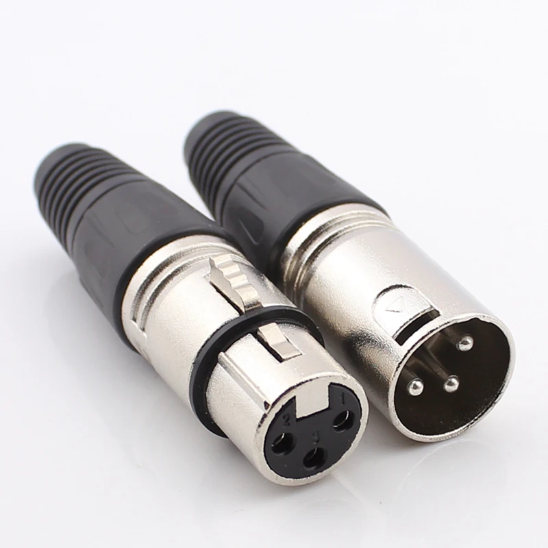 

100pcs Switzerland 3 Pin XLR Connector Socket Microphone XLR Male Female Plug