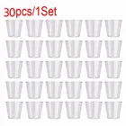 Термостойкая пластиковая чашка с двойными стенками, 30 шт., пивные кофейные чашки, прозрачные вечерние вые праздничные чашки ручной работы, желейные чашки Tumb #007
