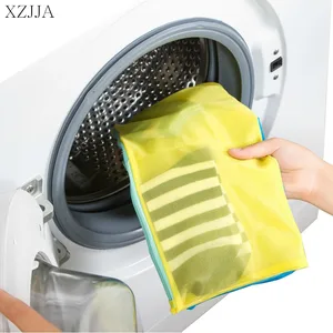 XZJJA двусторонняя сумка для стирки на молнии, одежда, нижнее белье, бюстгальтер, носки, моющий мешок, сумка для стиральной машины, защитный чехол на молнии