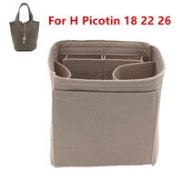 fits for h picotin 18 insert bags organizer makeup bucket luxury handbag portable cosmetic base shaper for women handbag