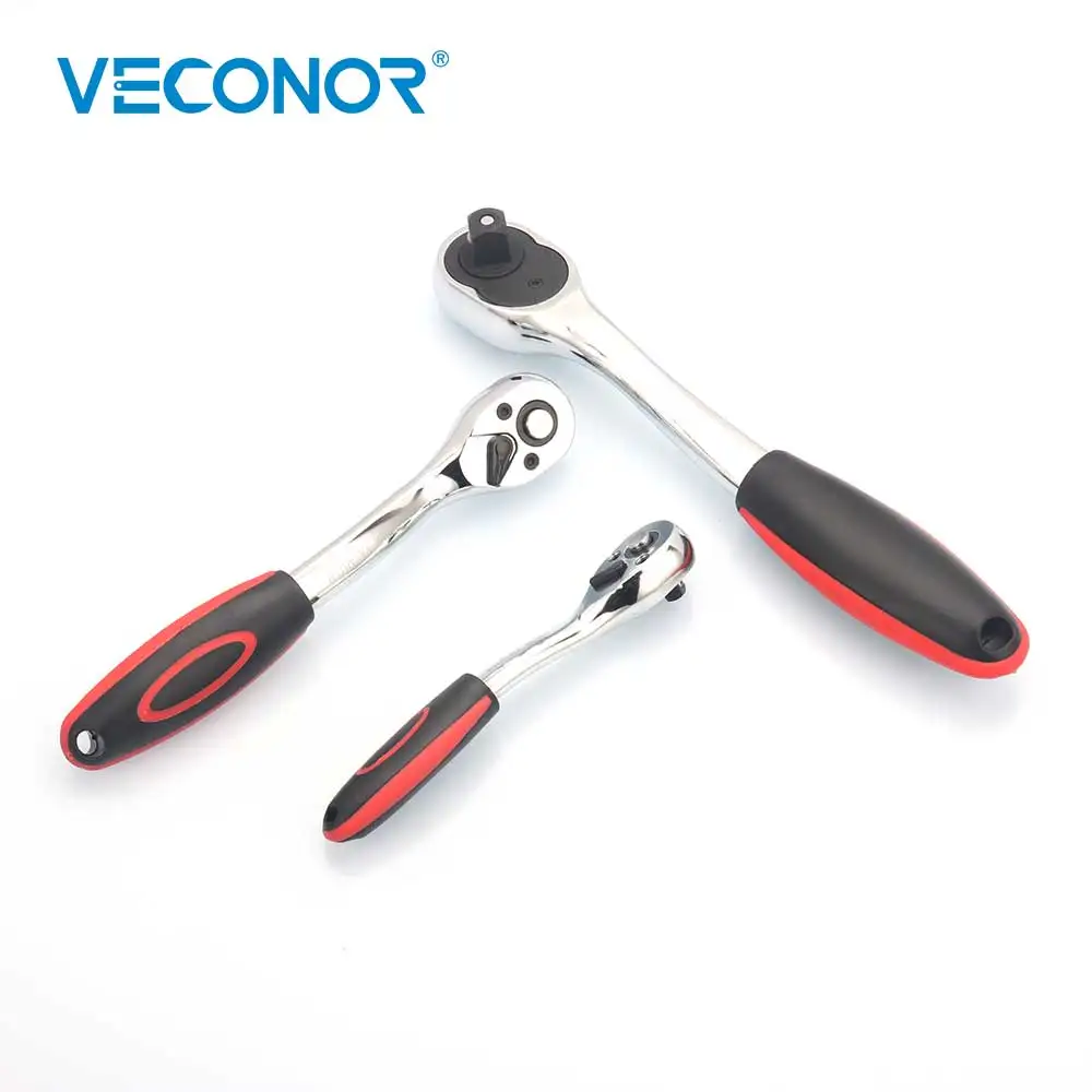 Veconor высокий крутящий момент ключ трещотка для розетки 72teeth Quick Release усилила хром