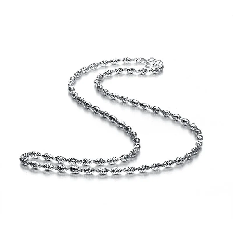 21 дюйм чистое золото овальные бусы цепочка Ожерелье для мужчин тяжелое 16 28 г|chain